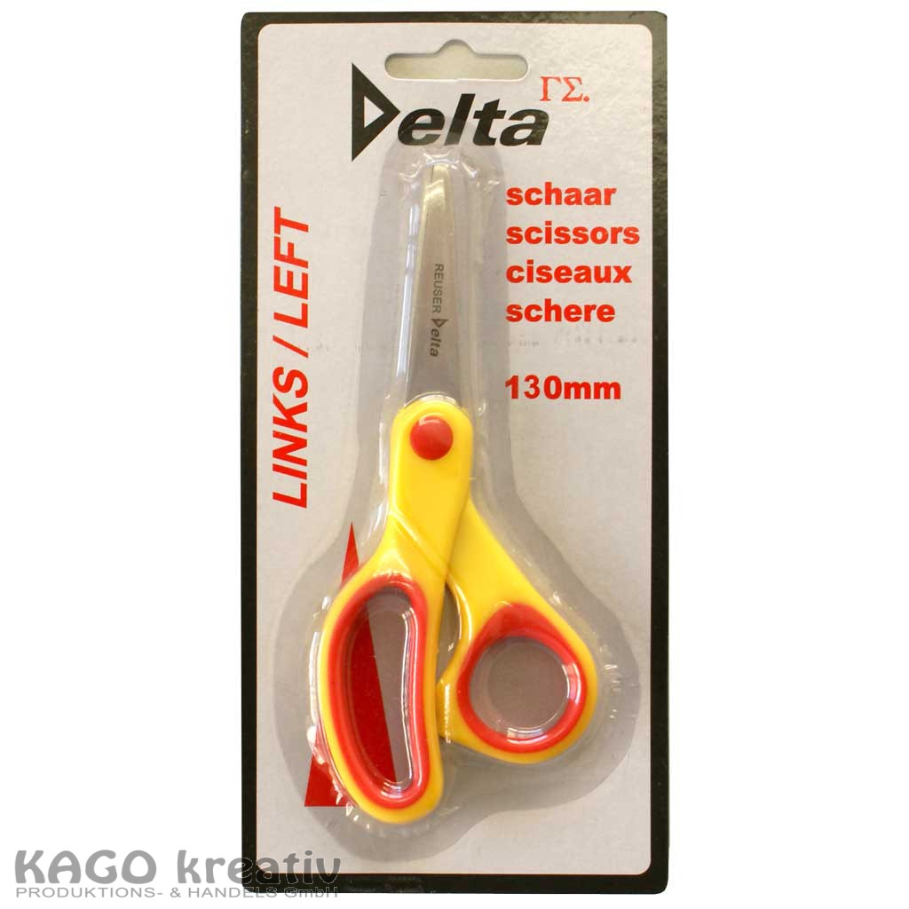 Bastelschere 13cm rund mit Grip beidseitiger Schliff
