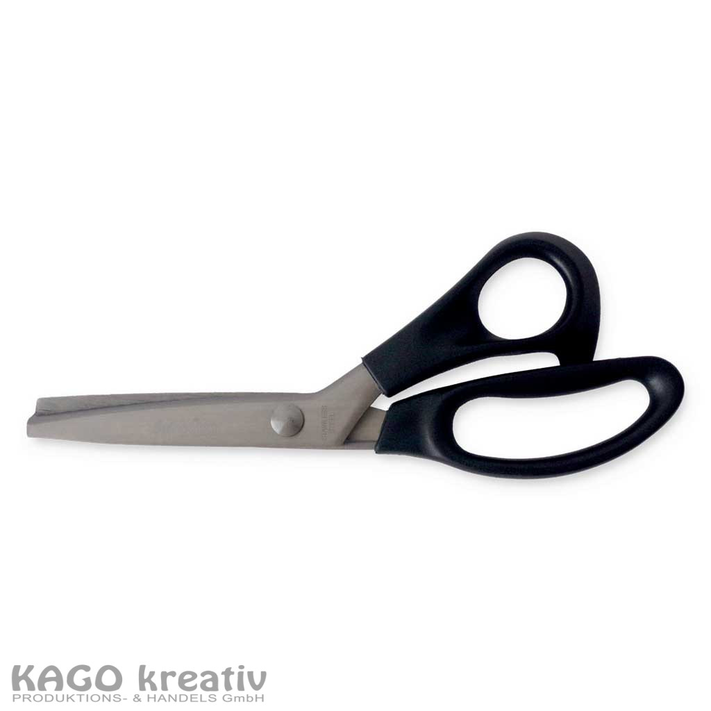 Zackenschere mit Kunststoffgriffen Klinge 8cm aus rostfreiem Edelstahl