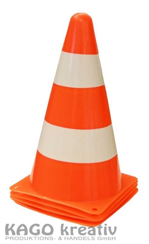 Markierungskegel 4 Stück Maße Ø 13 cm, Höhe 23 cm