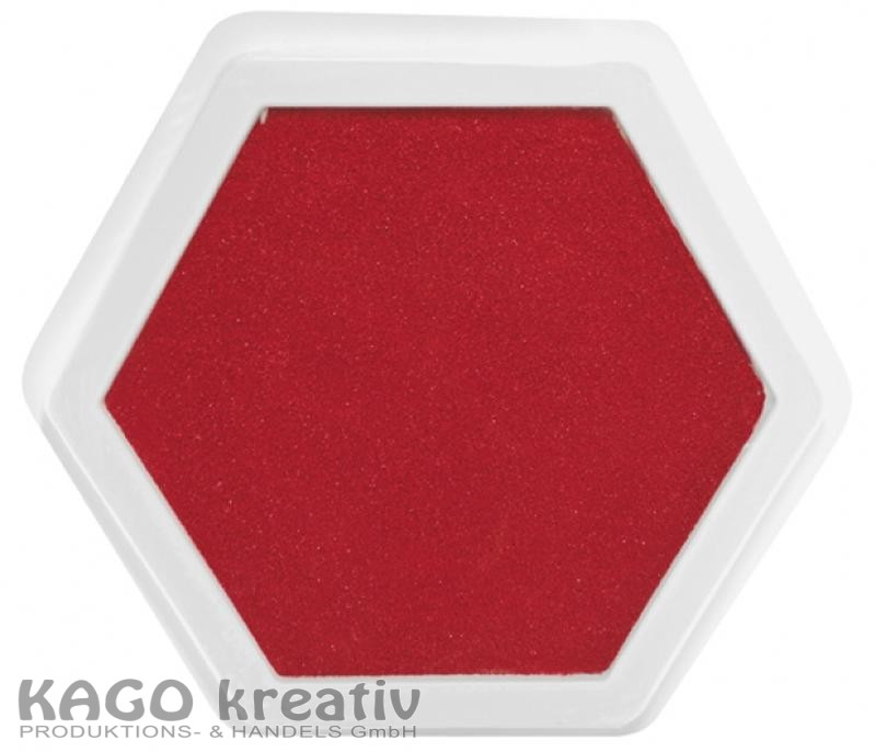Riesenstempelkissen Rot Maße: 14x14 cm