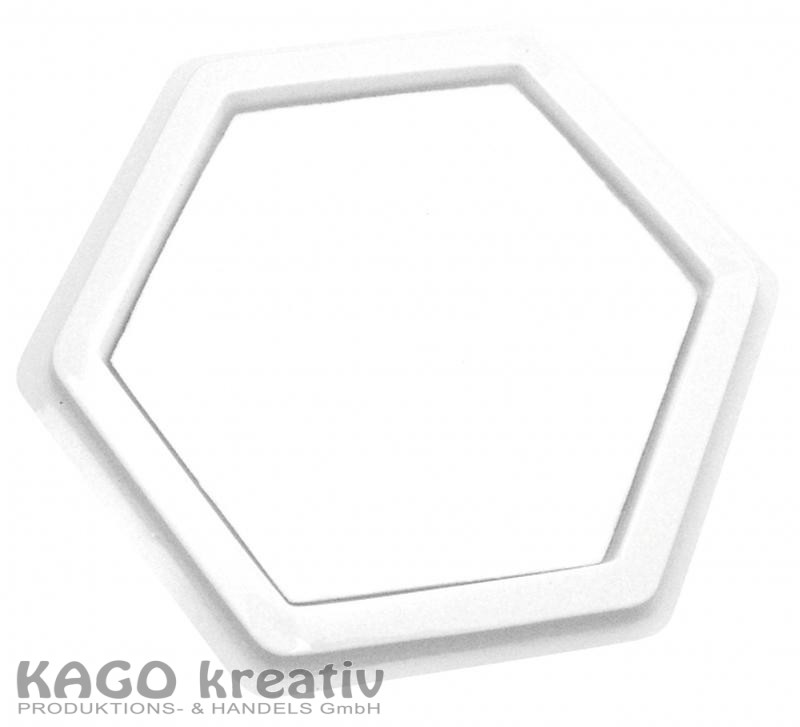 Stempelkissen blanko Hexagon Maße: 14x14 cm