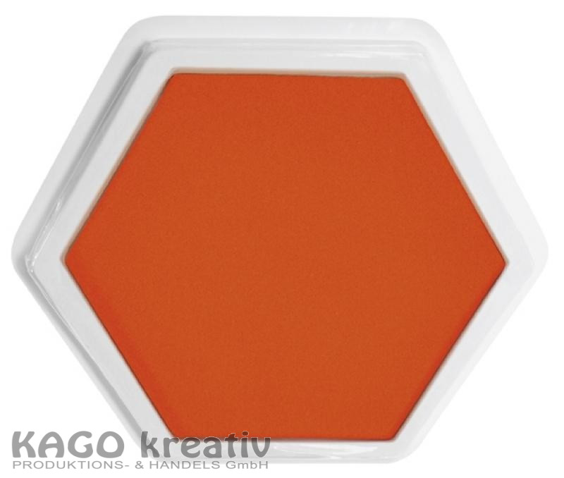 Riesenstempelkissen Orange Maße: 14x14 cm