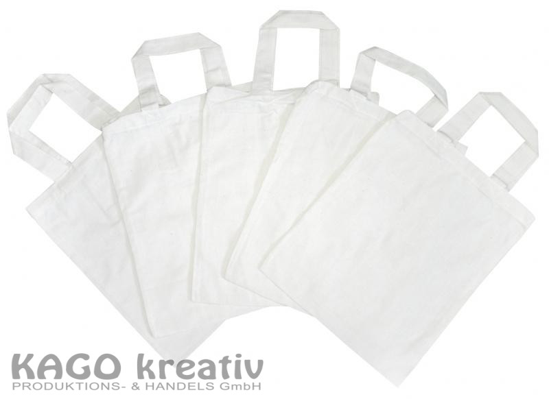 Baumwolltasche groß, 5er Satz Maße: 38 x 42 cm