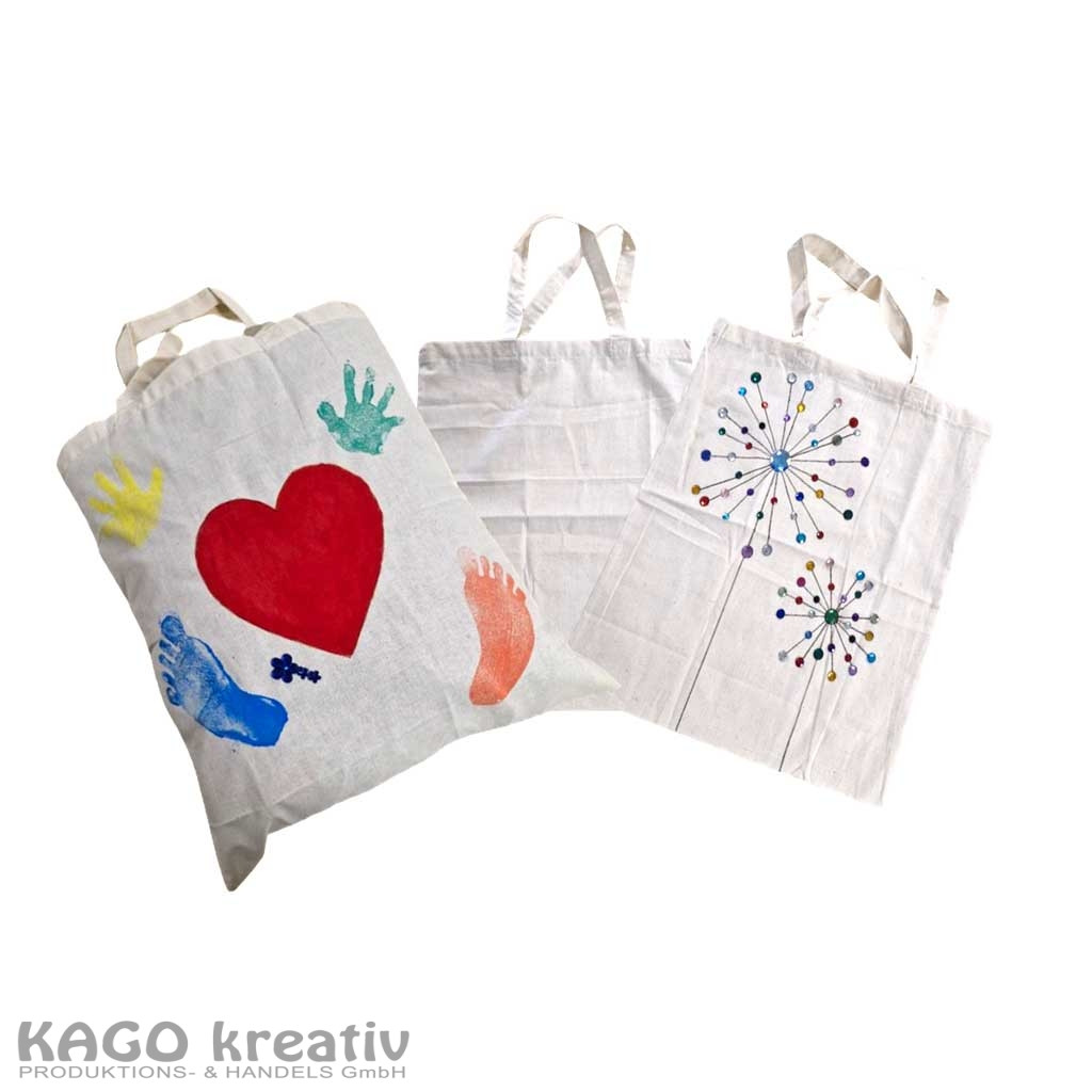 25 Baumwolltasche groß, Maße: 38 x 42 cm