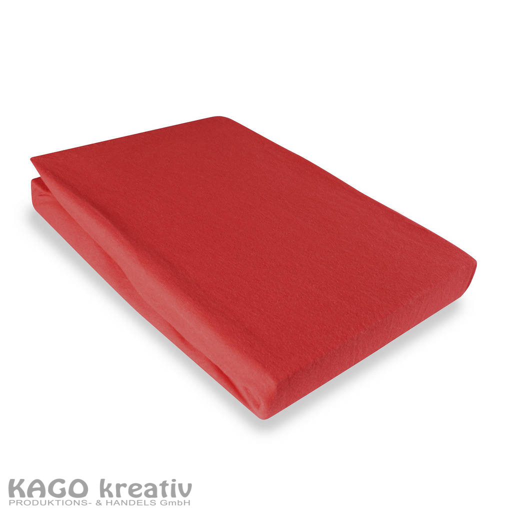 Jersey Kinder Spannbetttuch 70x140cm rot
