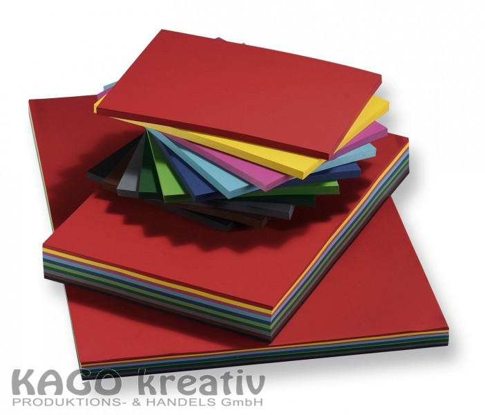 Tonpapier DinA4 100Blatt Einzelfarben