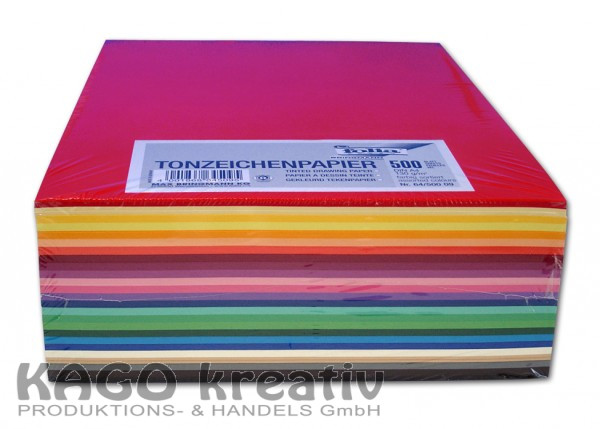Tonpapier DIN A4 500 Blatt in 25 Farben