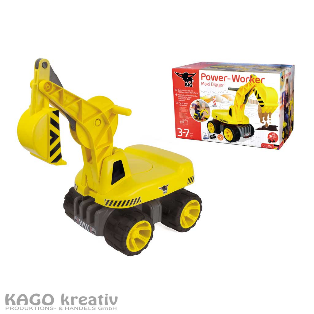 BIG Power Worker Maxi Bagger Produktmaße (LxBxH) 73 x 32 x 30cm