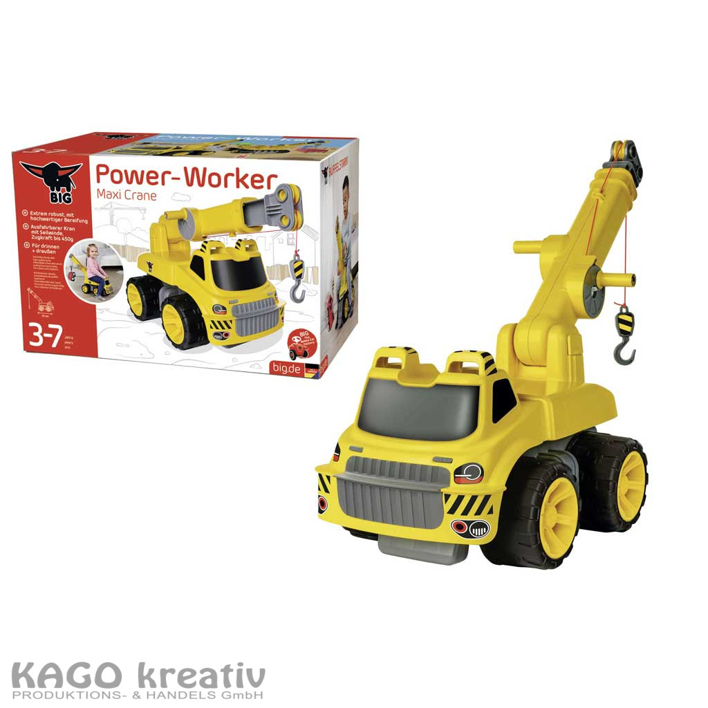 BIG Power Worker Maxi Kran Produktmaße (LxBxH): 47 x 32 x 36 cm