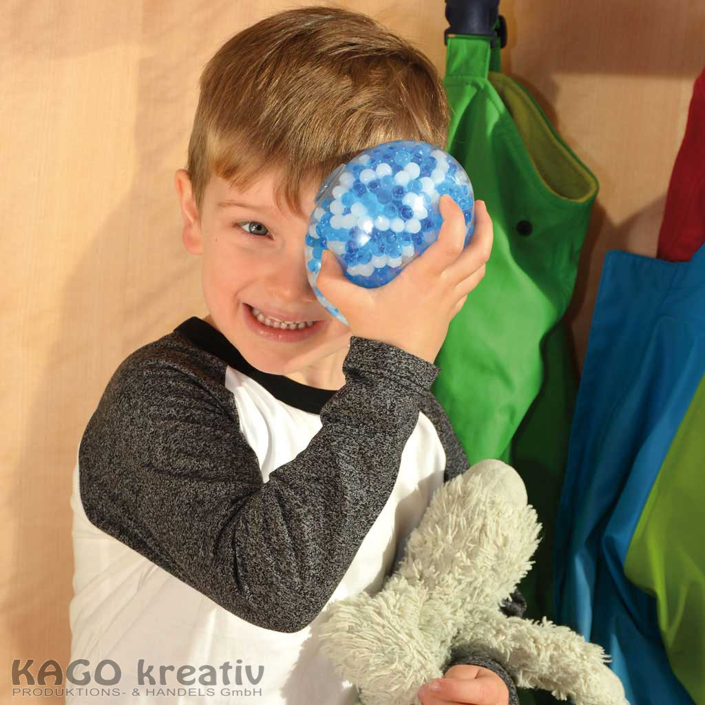 Sensorik-Ball Trösterchen blau/weiß