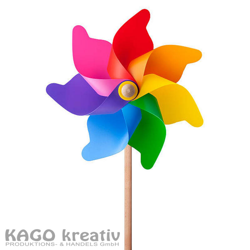 Windrad Maße: Stab: 27 cm lang, Windrad: Ø 8 cm