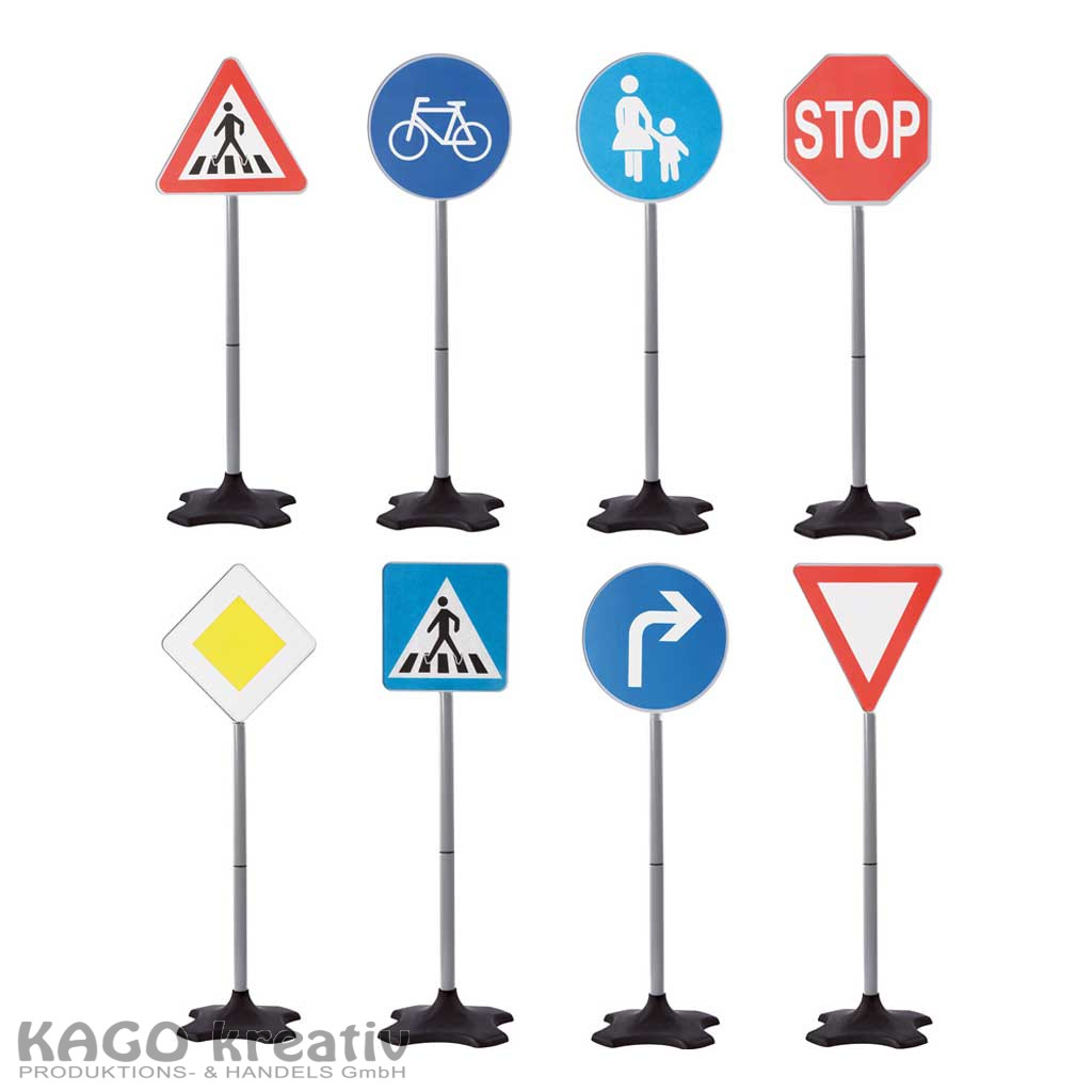Verkehrsschilder 8-tlg.