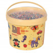 Eimer mit ca. 30.000 HAMA-Perlen, Vollton-Mix