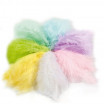 Flauschfedern, Pastell, 100g sortiert