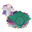 Irisierendes Papier 75g/m², 50x70cm 10 Bogen, 2 Prägungen farbig sortiert