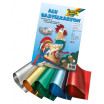 Alu-Bastelkarton 300g/m², 35x50cm 10 Bogen, farbig sortiert