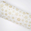Bastelfilz 150g/m², 45cmx5m, 1 Rolle Weihnachtsmotiv weiß/gold