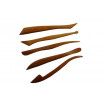 Modellierspachtel-Set aus Holz 5 Teile