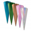 Metallic Schultüten Rohlinge, 400g/m², 5 Stück bunt gemischt, 65cm hoch, Ø19cm