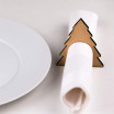 Serviettenringe Tannenbaum 6er Set  Material: Sperrholz , Maße: 9x9x0,3 cm