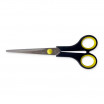 Soft-Grip-Schere 17,4cm, mit abgerundeter Spitze, mit beidseitigem Schliff, Klinge 7,5cm