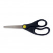 Kinderbastelschere 14cm Rund + cm-Skala beidseitiger Schliff, Klinge 5cm