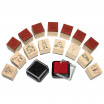Ministempel Mädchen 15er Set Maße: 2x2x2 cm inkl. 2 Stempelkissen