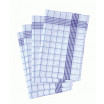 Geschirrtuch Baumwolle Karo 10er-Set blau/weiß,  50x70 cm