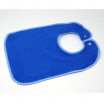 Lätzchen 30x35cm royalblau mit Druckknopf 100% Baumwolle, Made in Germany