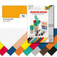Moosgummi, 20x29cm, 10 Blatt dunkelgelb