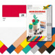 Moosgummi, 20x29cm, 10 Blatt hochrot